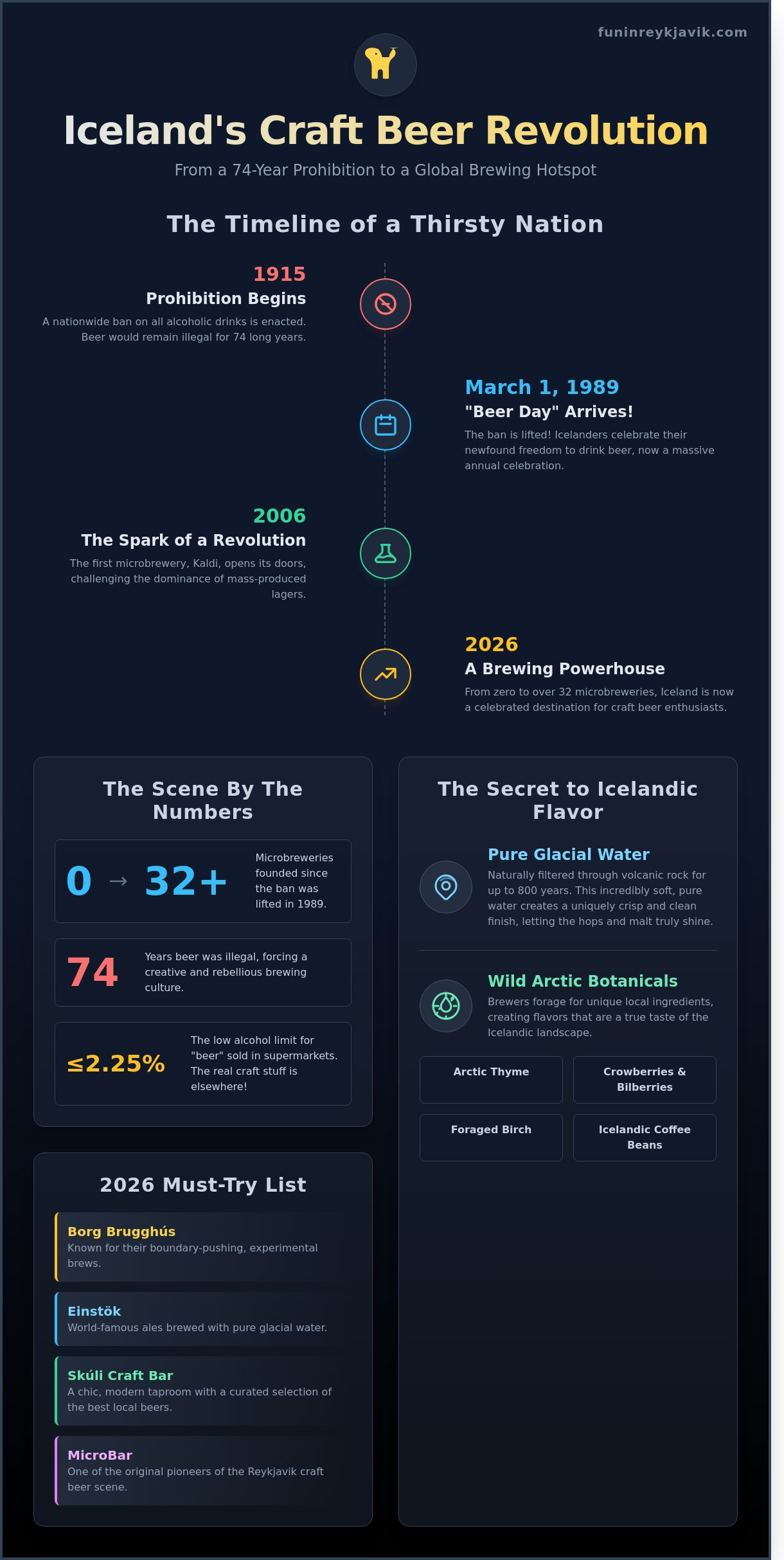 Icelandic Craft Beer Guide 2026: The Ultimate Insider’s Sip & Social - Infographic