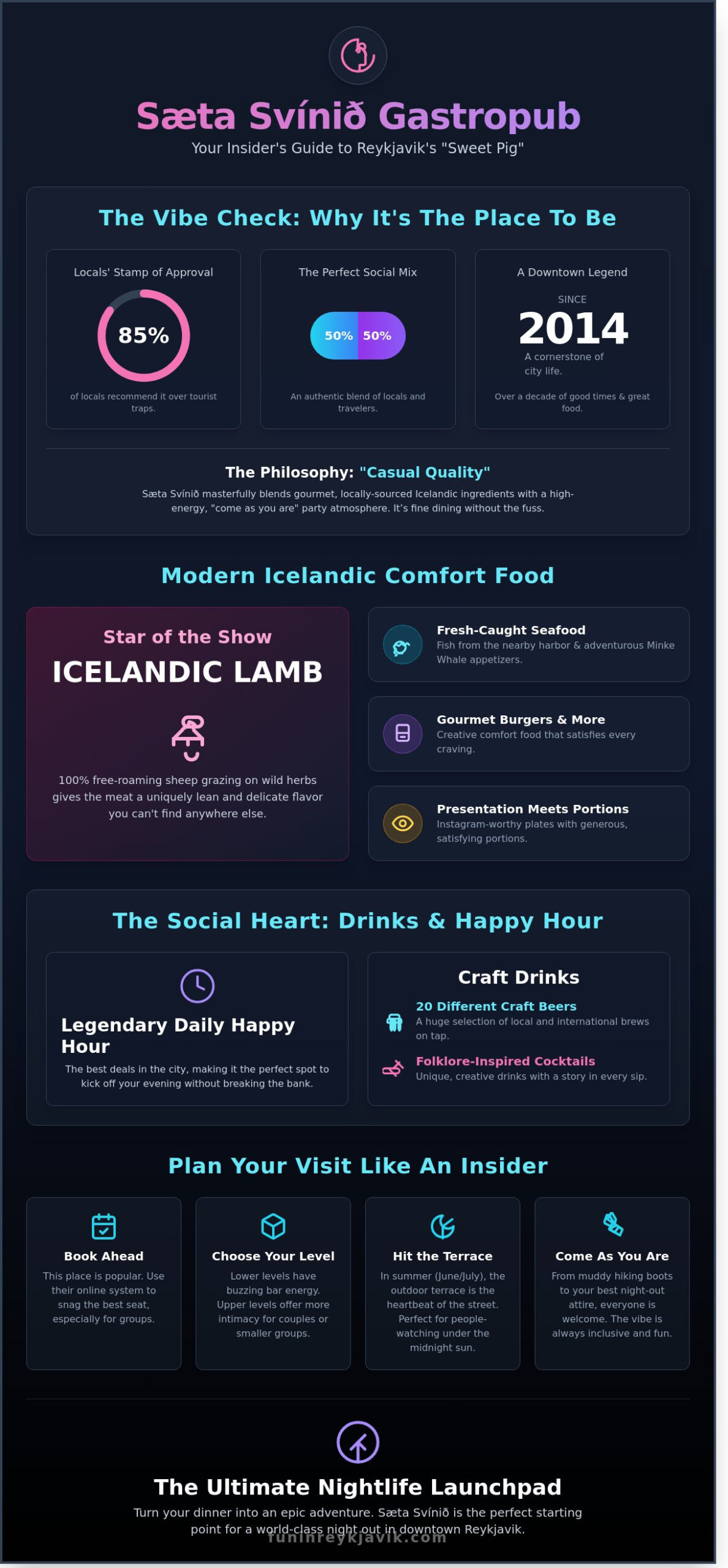 Sæta Svínið Gastropub: The Ultimate Insider’s Guide to Reykjavik’s Sweetest Spot - Infographic